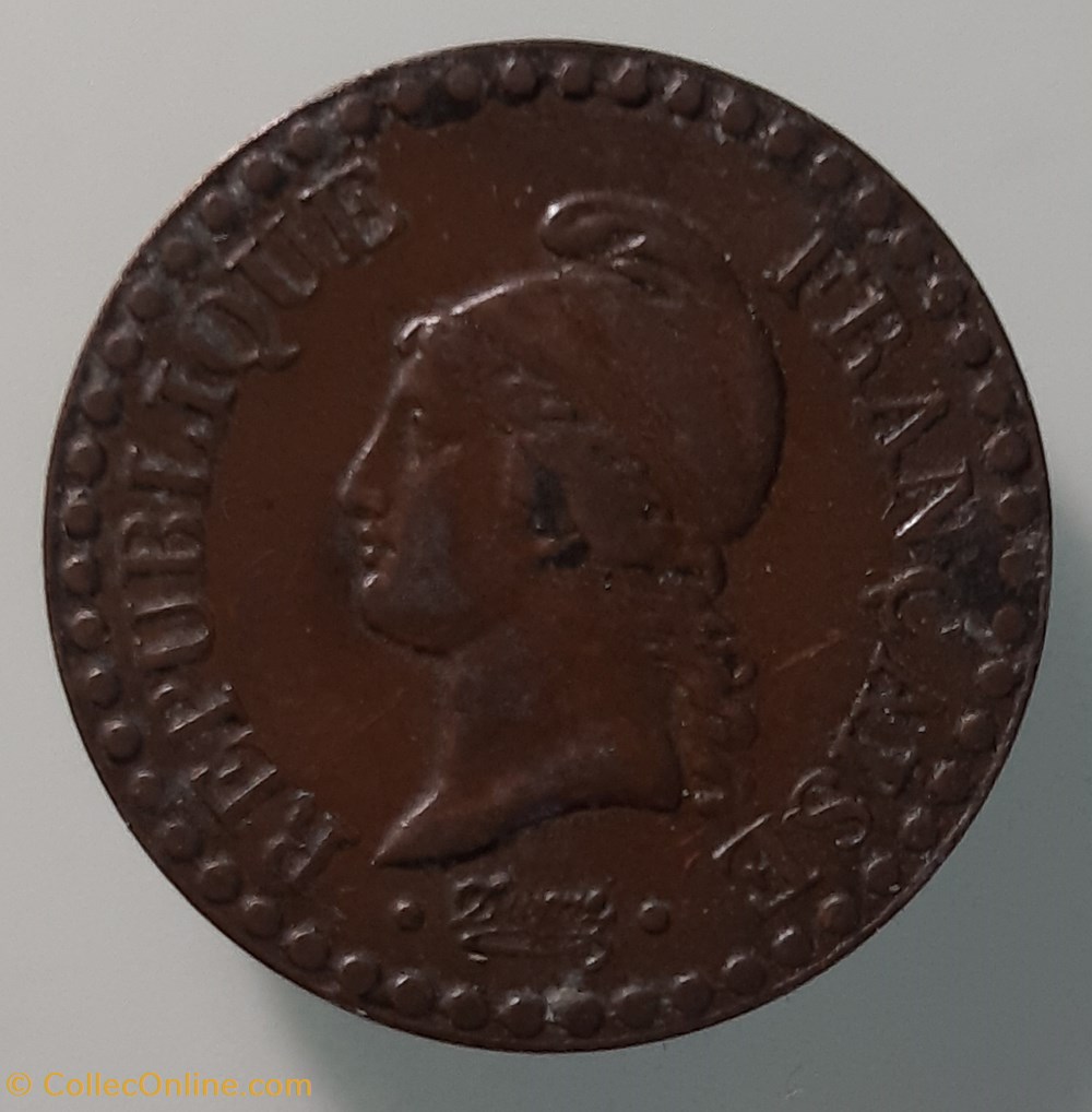 1849 A - 1 centime monnaies monde france 1849 a 1 centime