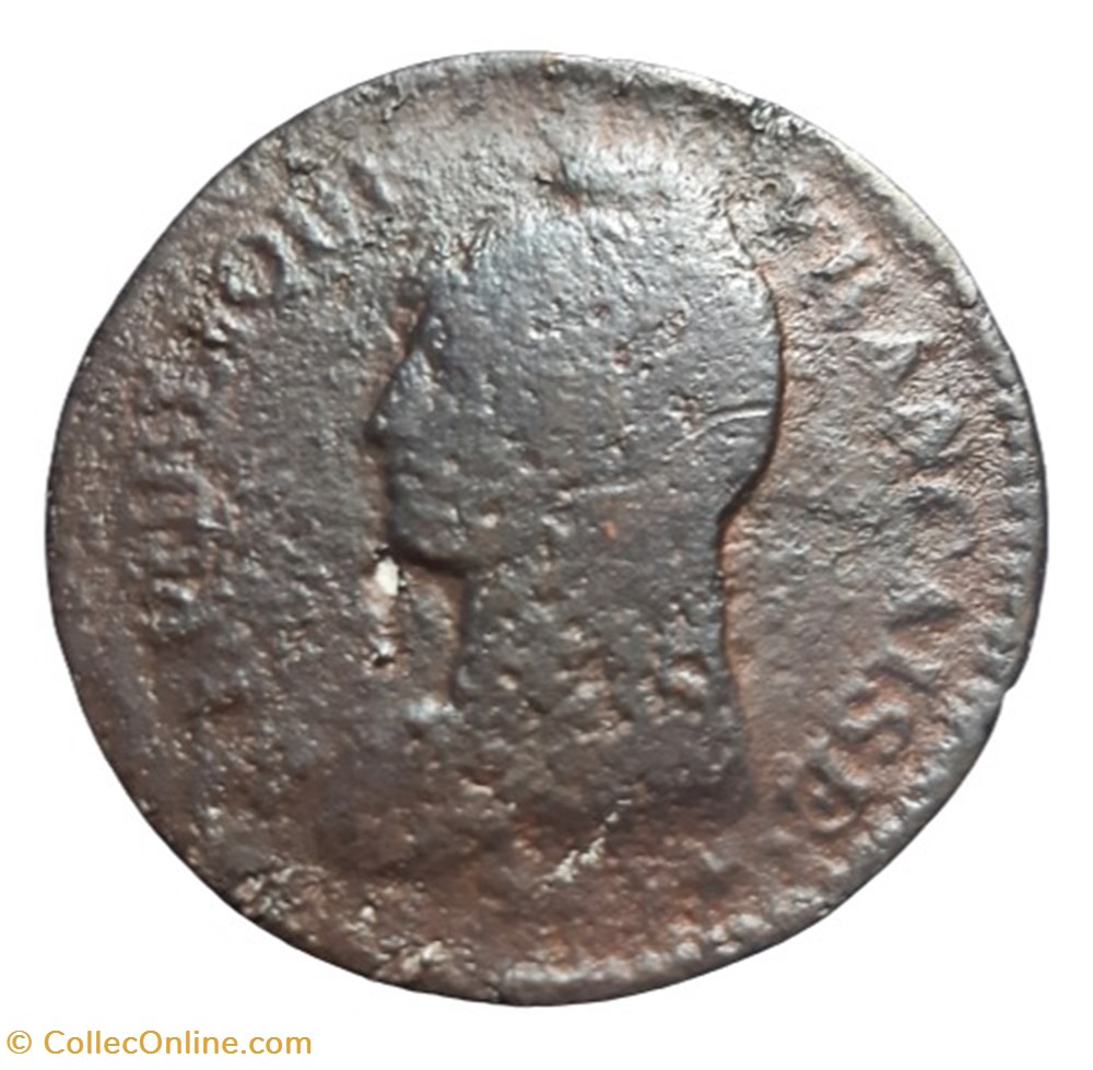 (1799 - 1800) - UN DECIME L'AN 8 AA monnaies monde france 1799 1800 un decime an 8 aa