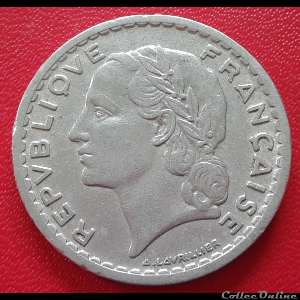 monnaies monde france 1947 b 5 francs alu 9 ouvert