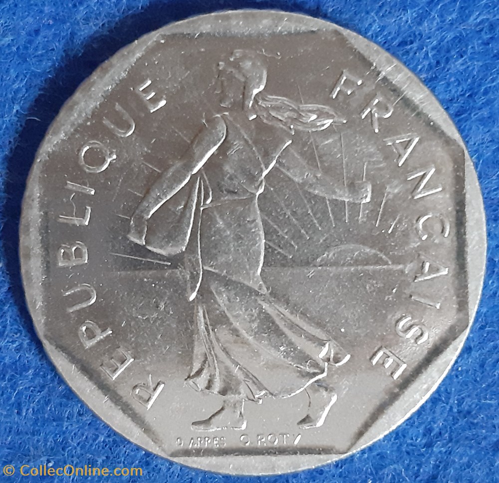 1983 - 2 francs monnaies monde france 1983 2 francs