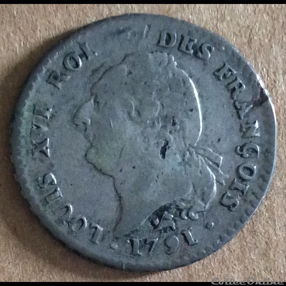 monnaies europe medievale a france royales 1791 15 sols