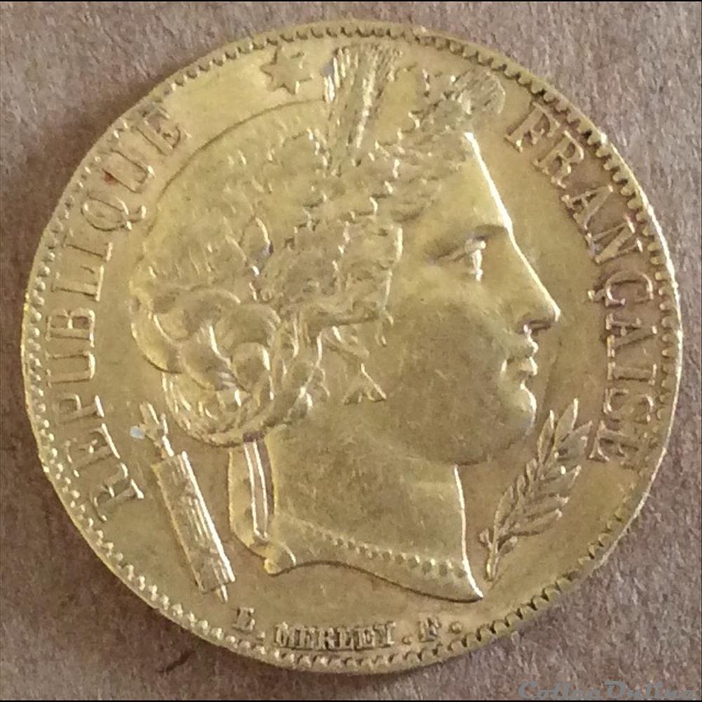 1851 A - 20 francs OR monnaies france 1851 a 20 francs or