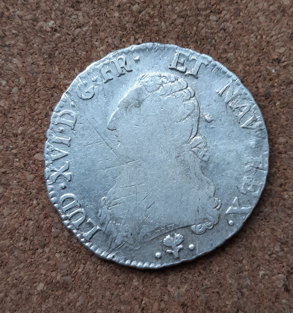 1780 L - Écu aux branches d''olivier monnaies europe medievale france royales 1780 l ecu aux branches olivier