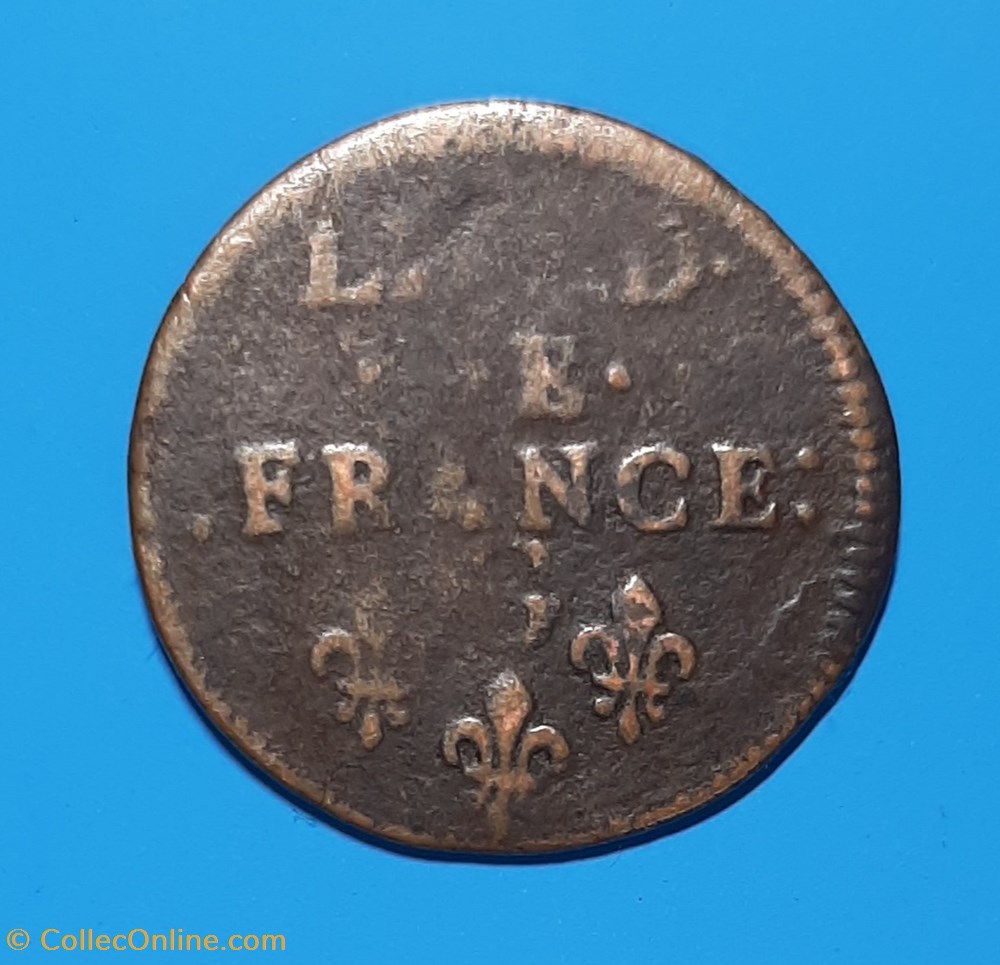 1656 G - Liard de France monnaie 1656 g liard de france