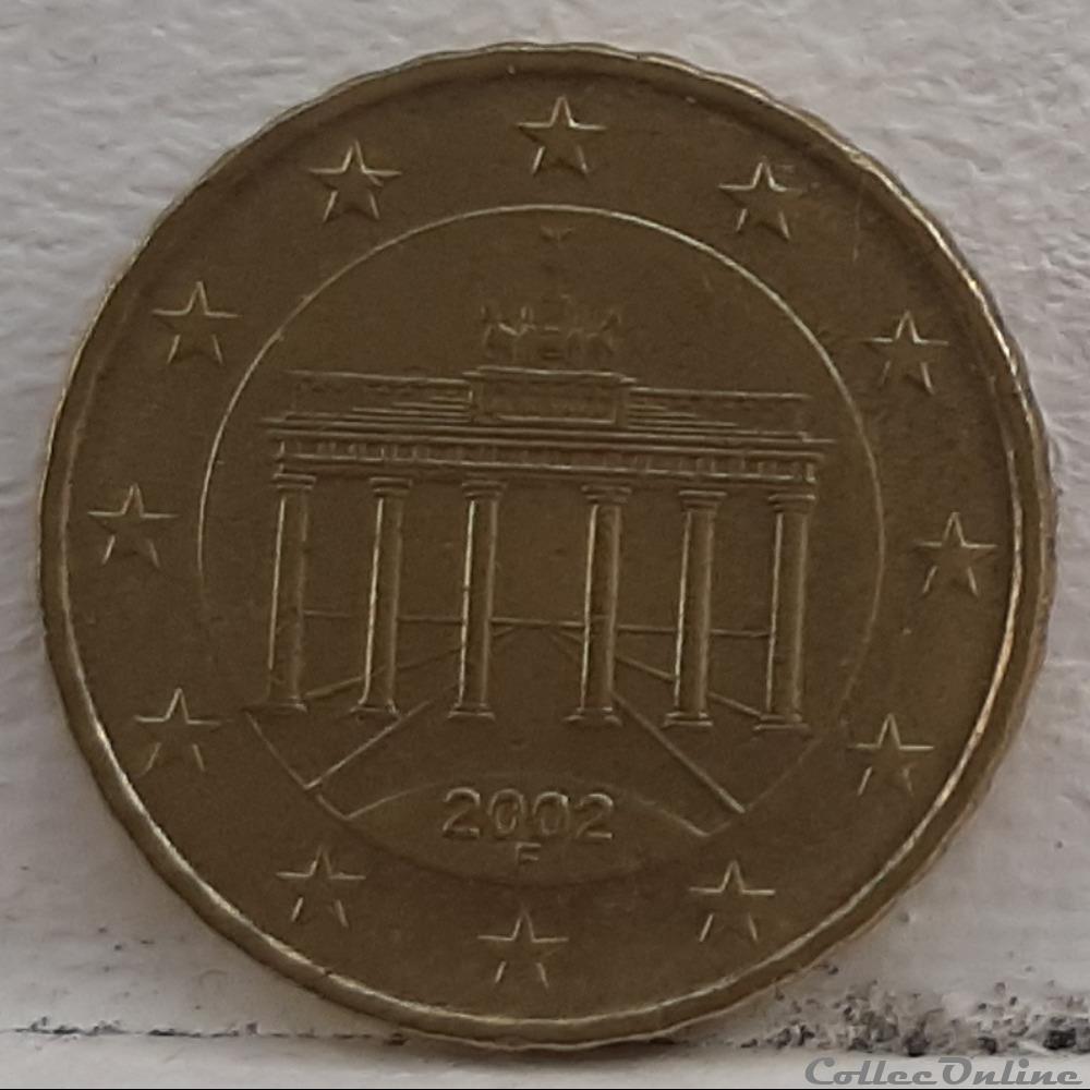 monnaie euro allemagne 2002 f 10 cents