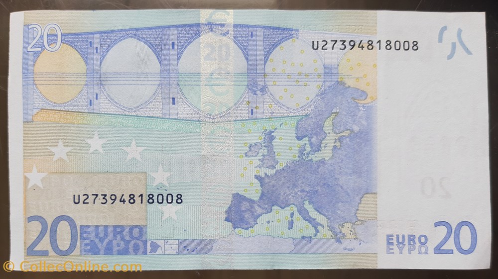 billets france 20 euros 2002 e001e4