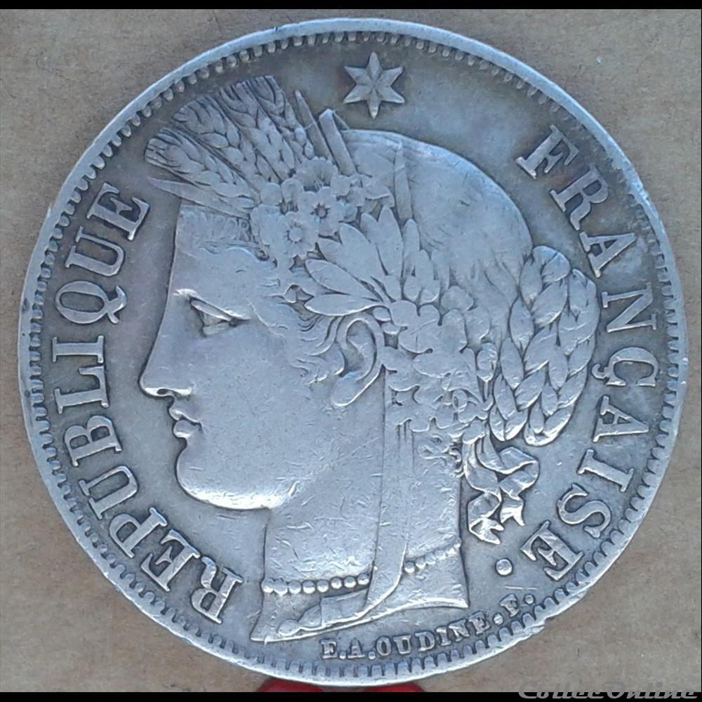 1851 A - 5 Francs monnaies france 1851 a 5 francs