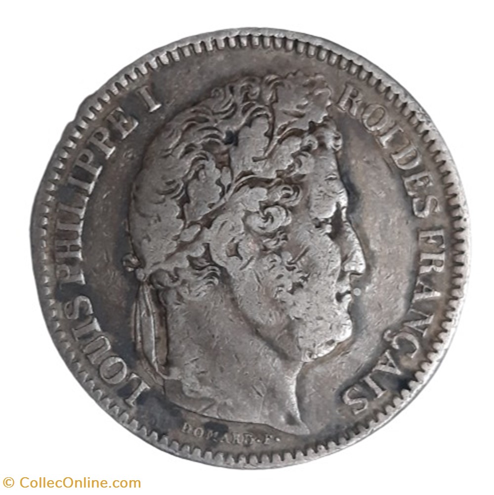 1845 - 2 francs monnaies monde france 1845 2 francs