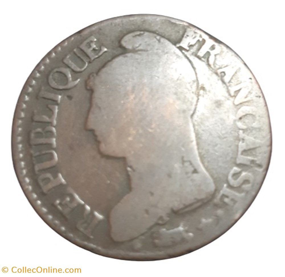 (1796 - 97) - 5 centimes l'AN 5 A monnaies monde france 1796 97 5 centimes an 5 a