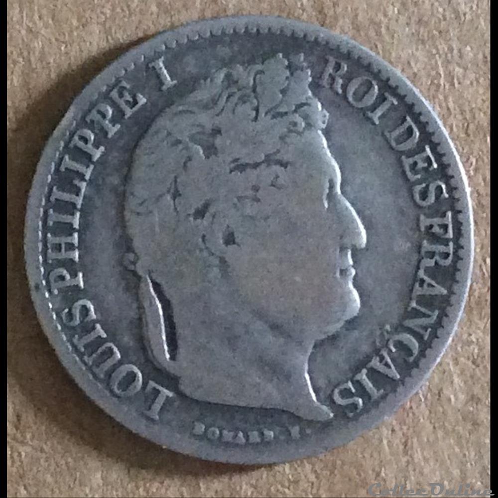 1844 - 1/2 franc monnaies monde france 1844 1 2 franc
