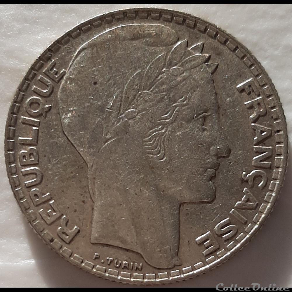 1937 - 10 francs monnaies monde france 1937 10 francs