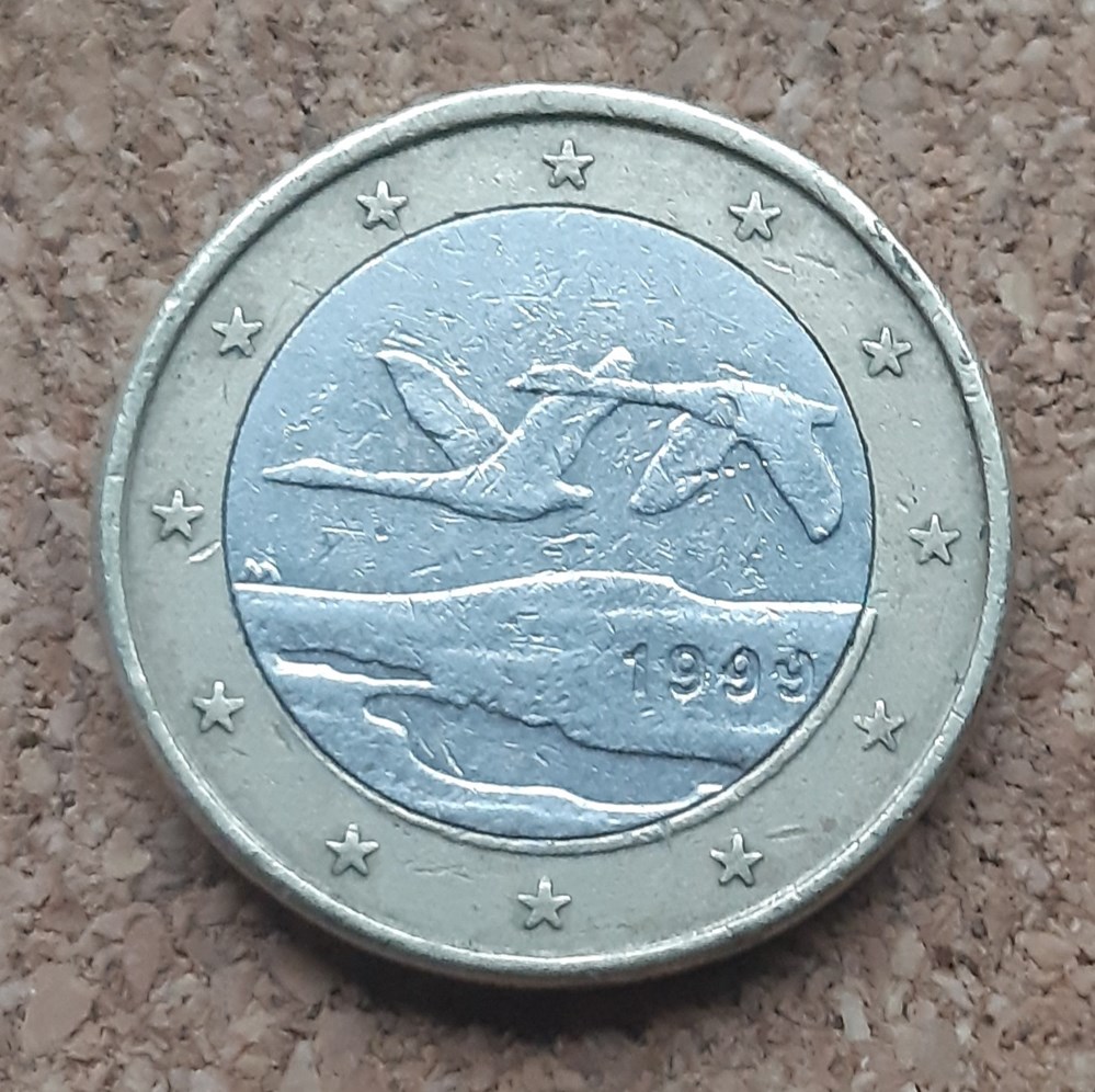 monnaies euros finlande 1 euro 1999 surplus metal
