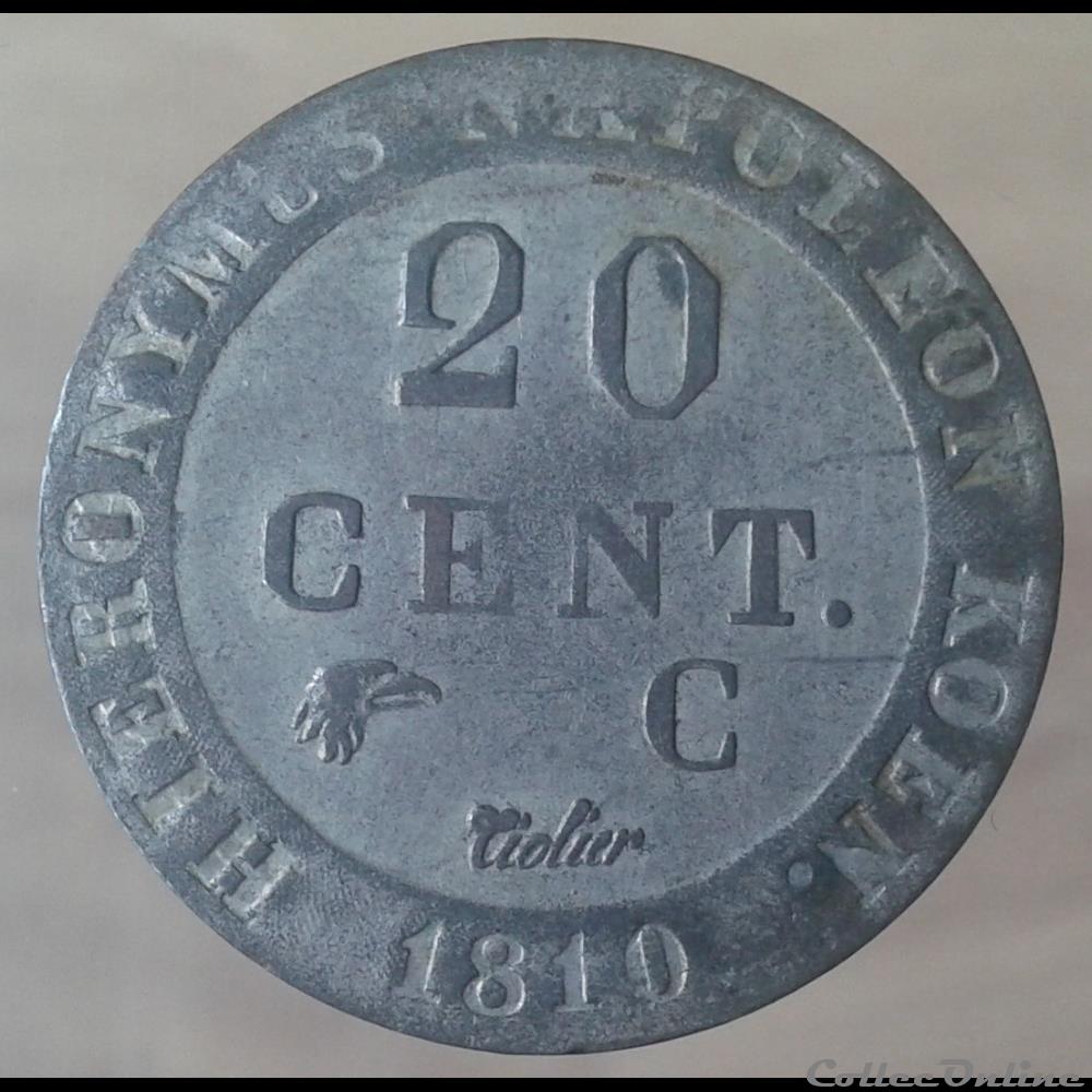 monnaie monde allemagne 20 centimes 1810 c