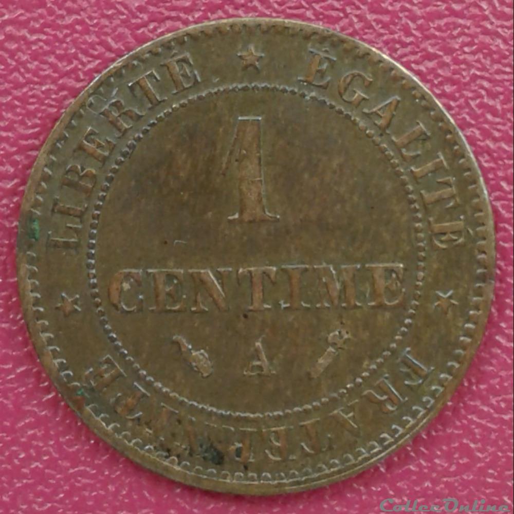 1895 A - 1 centime monnaies france modernes 1895 a 1 centime