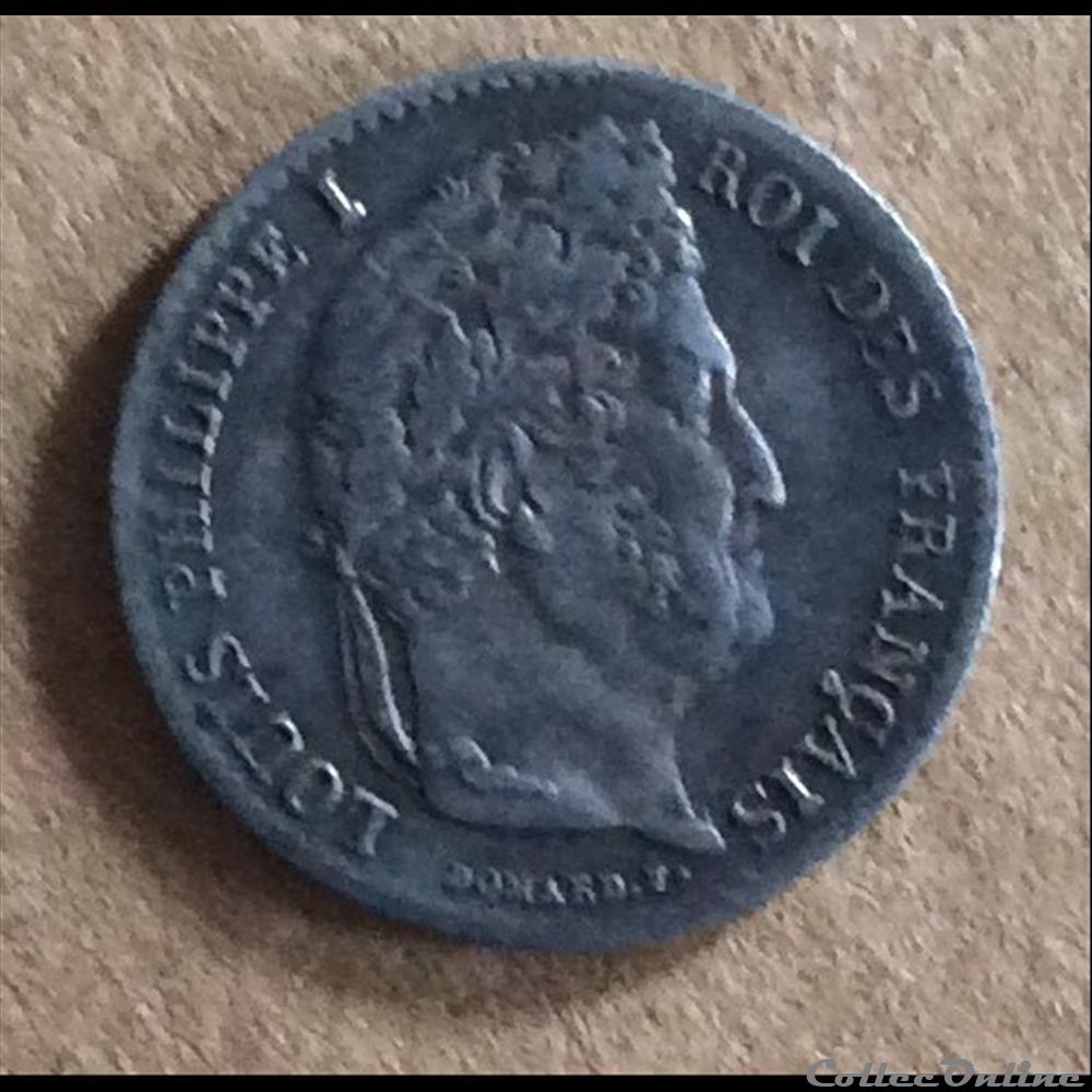 1832 - 1/4 franc monnaies monde france 1832 1 4 franc