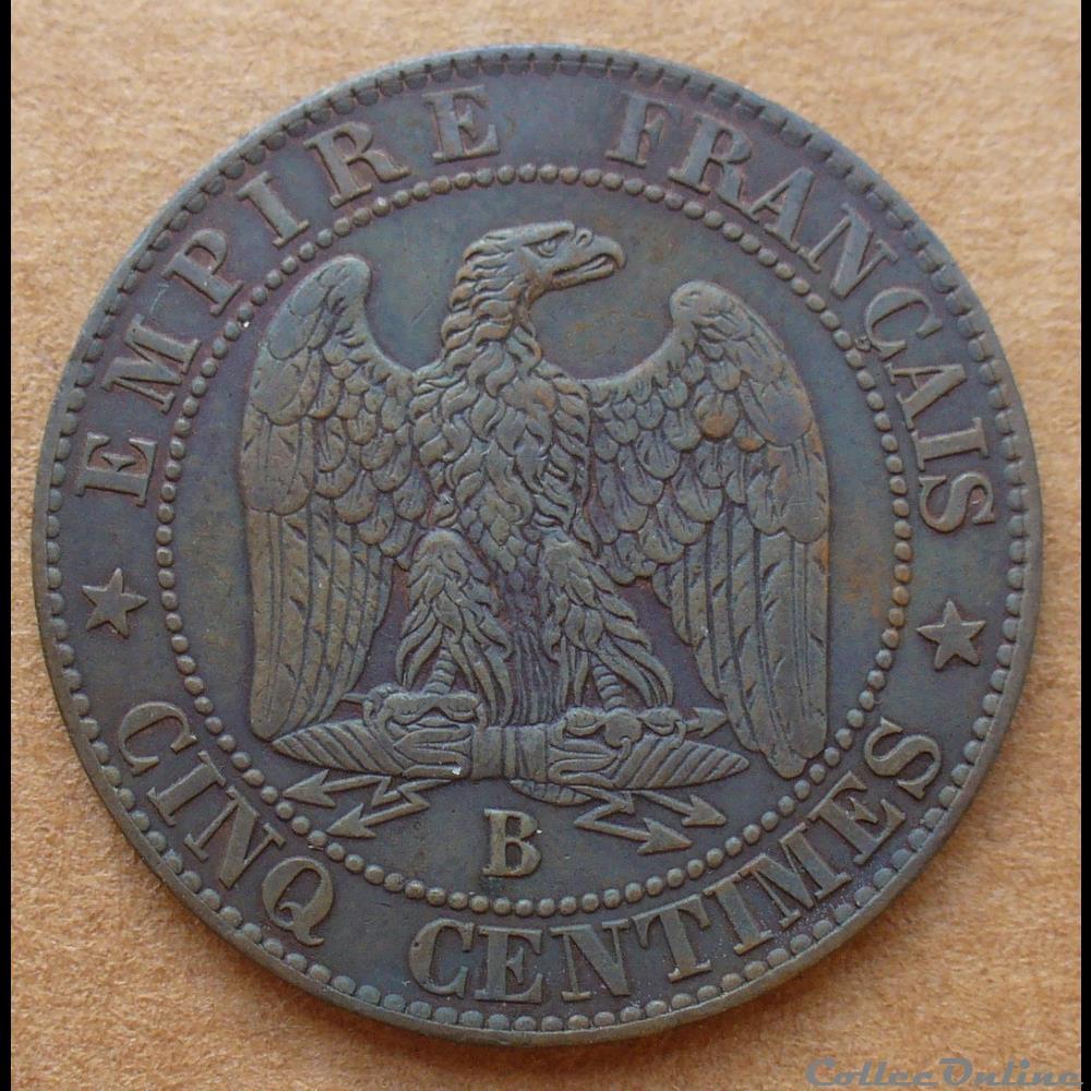 monnaies monde france 1854 5 centimes