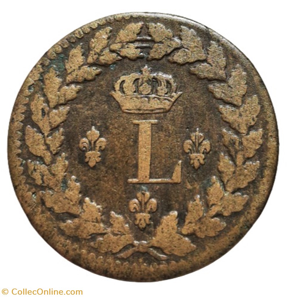 1815 BB - UN DECIME au L couronné monnaies monde france 1815 bb un decime au l couronne