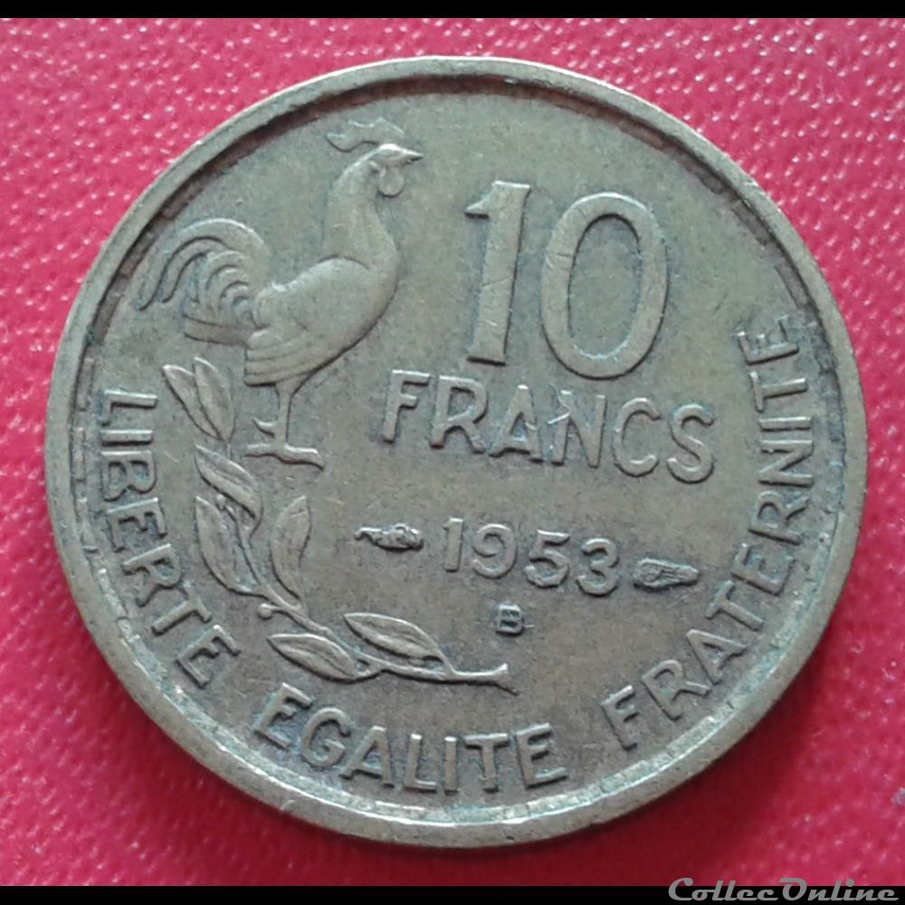10 francs 1953 B monnaie france moderne 10 francs 1953 b