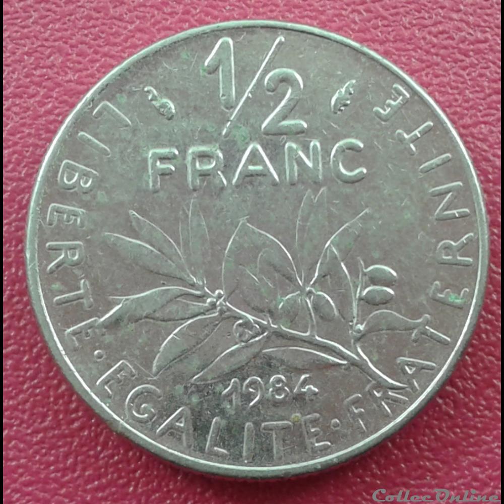 1984 - 50 centimes monnaies monde france 1984 50 centimes
