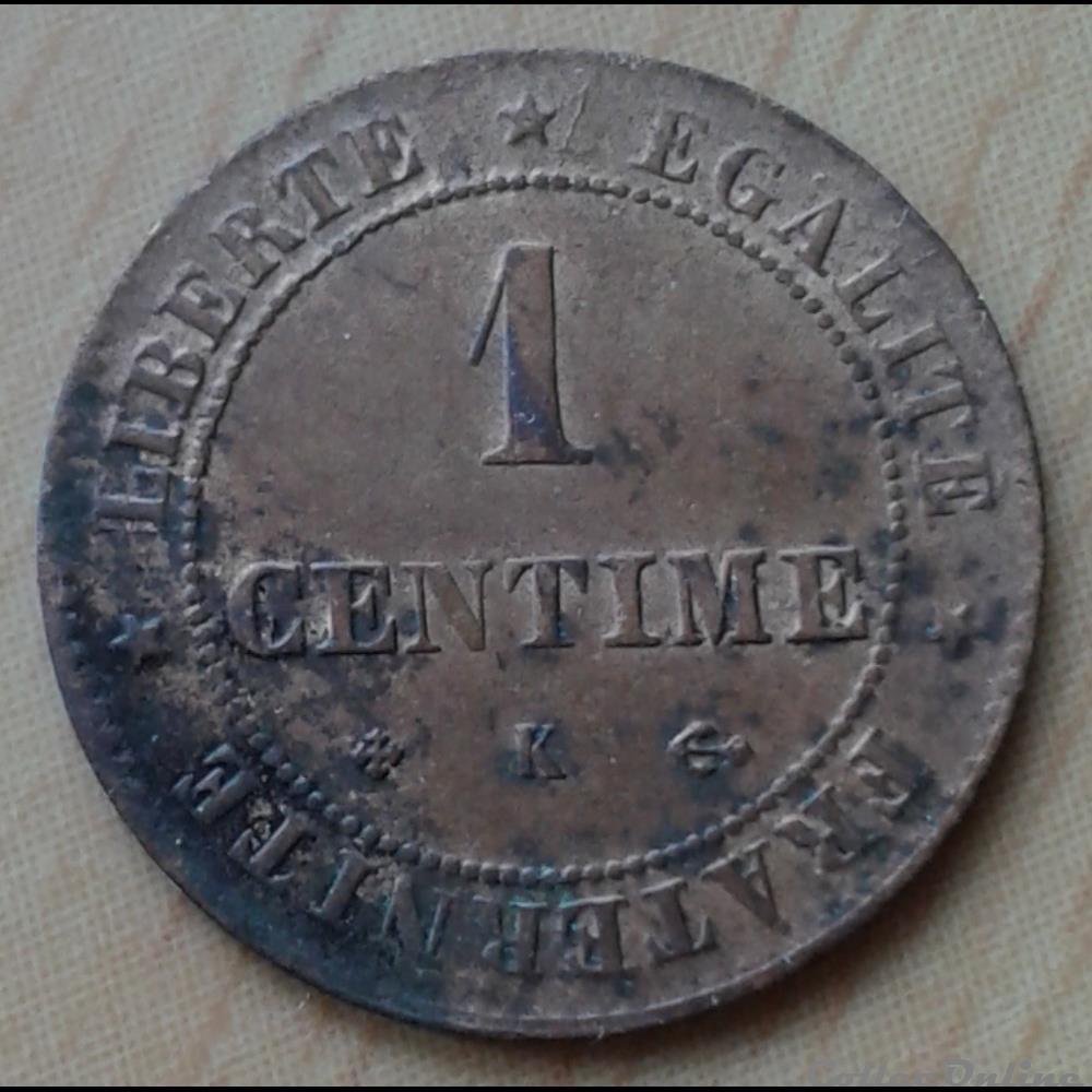 1875 K - 1 centime monnaies france a modernes 1875 k 1 centime