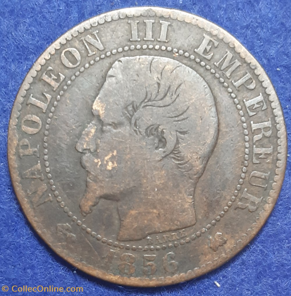 1854 K - 5 centimes monnaies monde france 1854 k 5 centimes