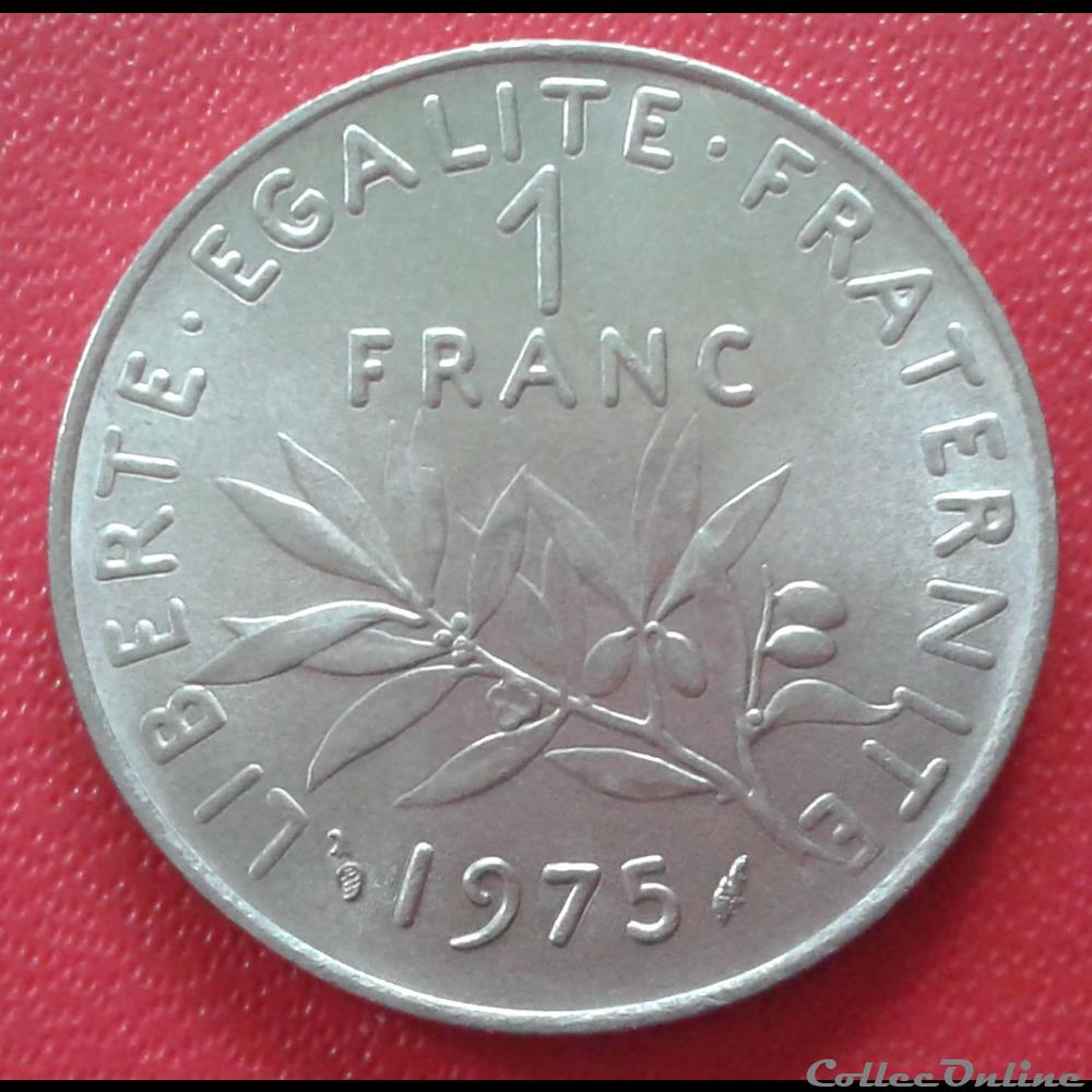 monnaies france modernes 1975 1 franc