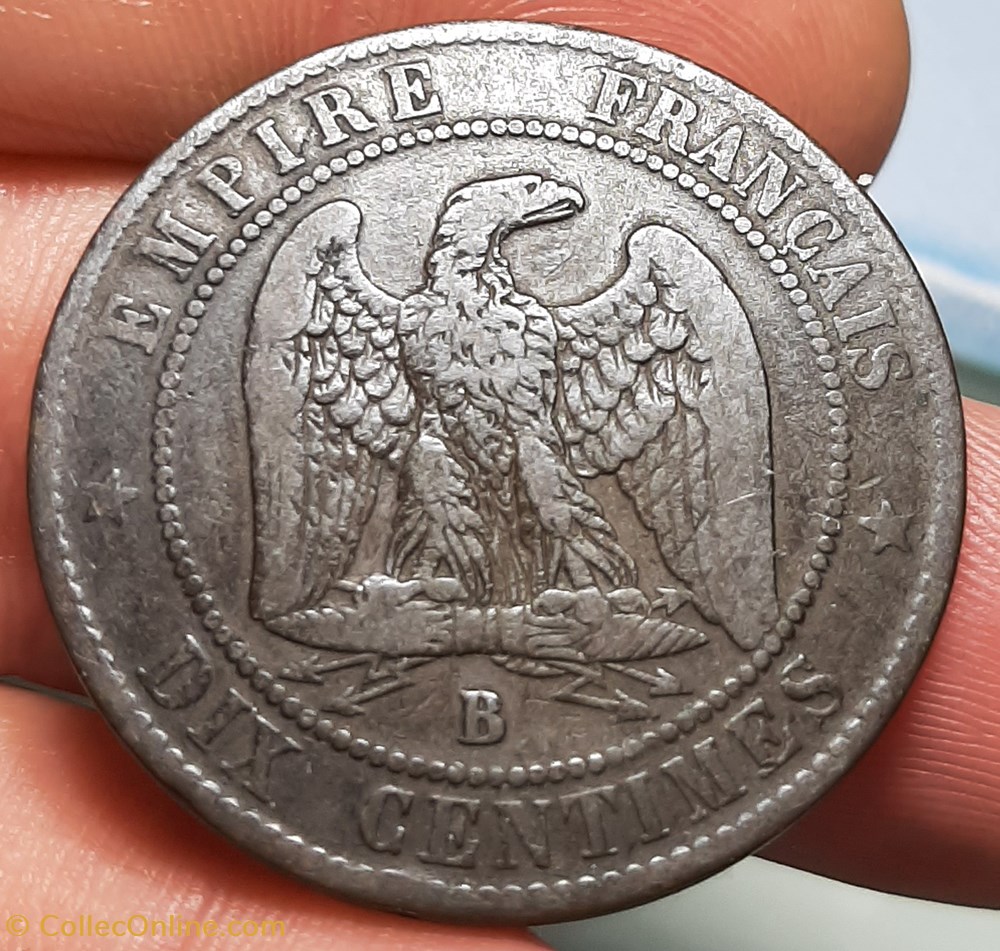 1853 - 10 centimes monnaies monde france 1853 10 centimes