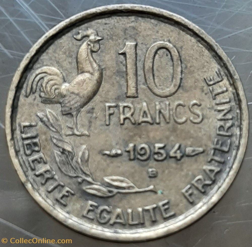 monnaies monde france 1954 b 10 francs