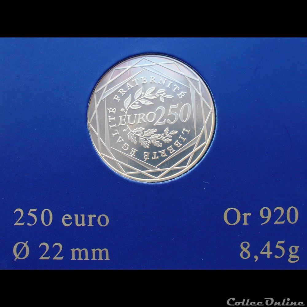 monnaie france 2010 250 euros