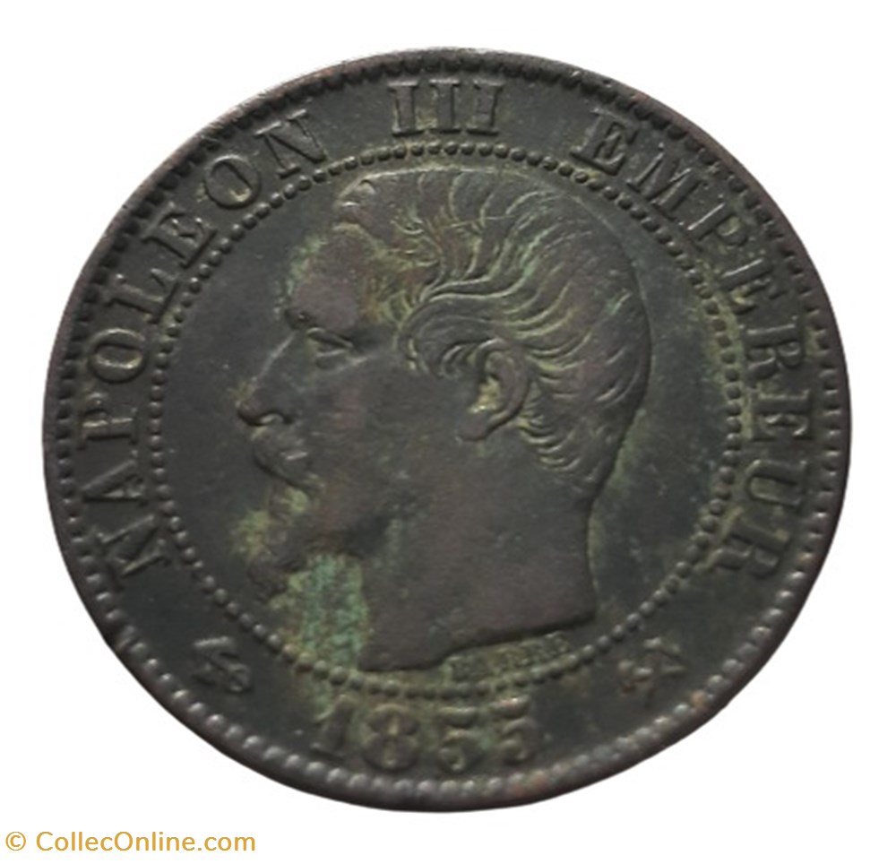 monnaies monde france 1855 5 centimes ancre