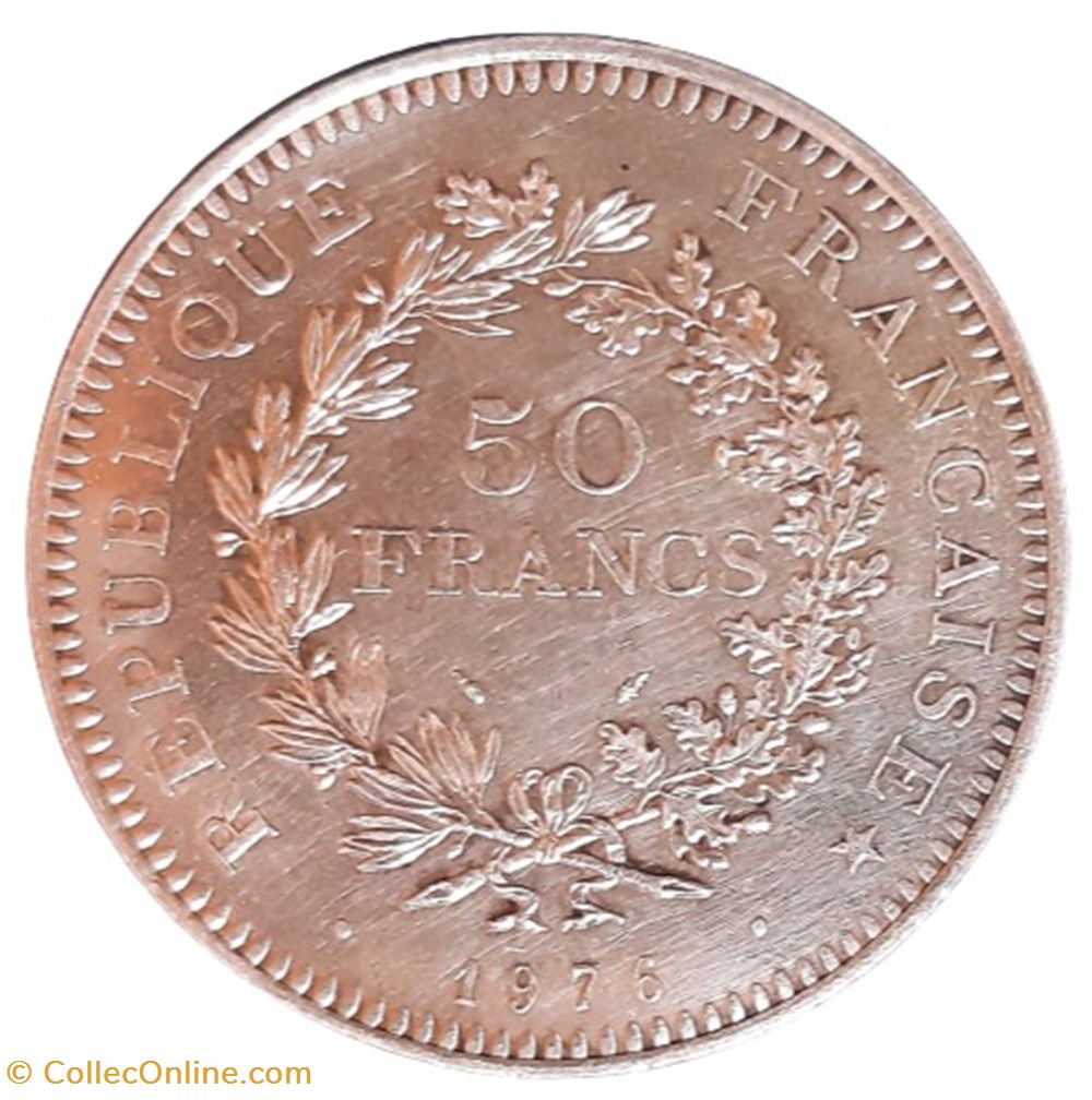 monnaies monde france 1976 50 francs