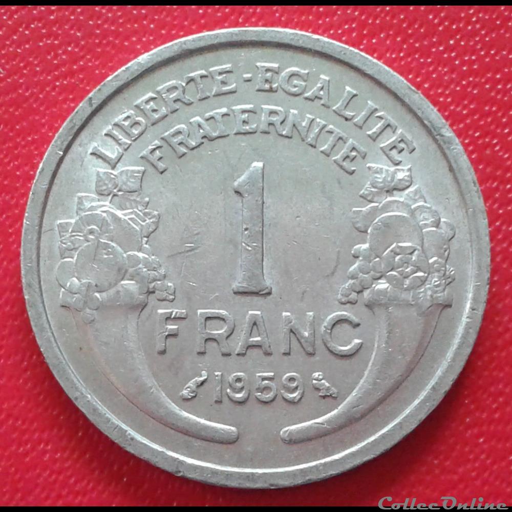 1959 - 1 franc monnaies france modernes 1959 1 franc