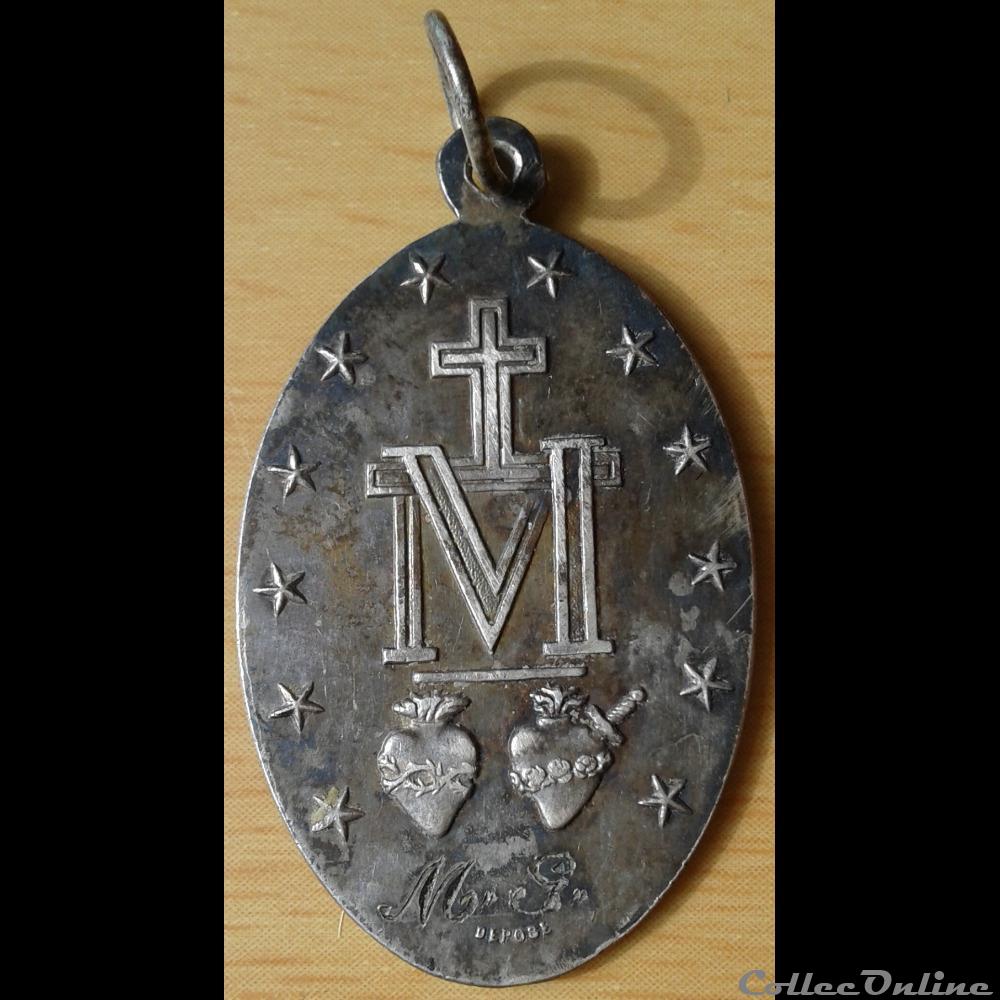 Médaille religieuse - Marie - 1 belgique medaille religieuse marie 1