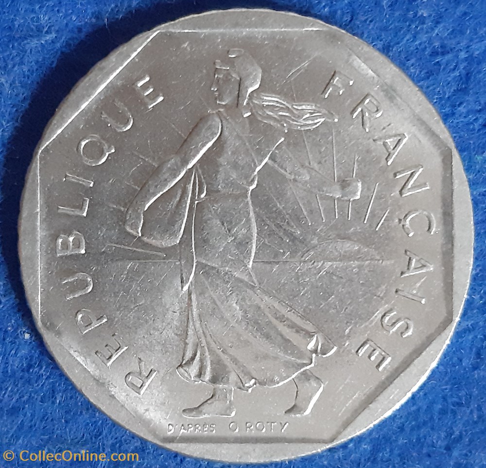 1979 - 2 francs monnaies monde france 1979 2 francs