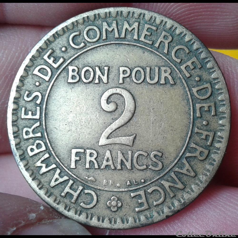 2F 1922 - DOMARD INV. - BR faible monnaie france moderne 2f 1922 domard inv br faible