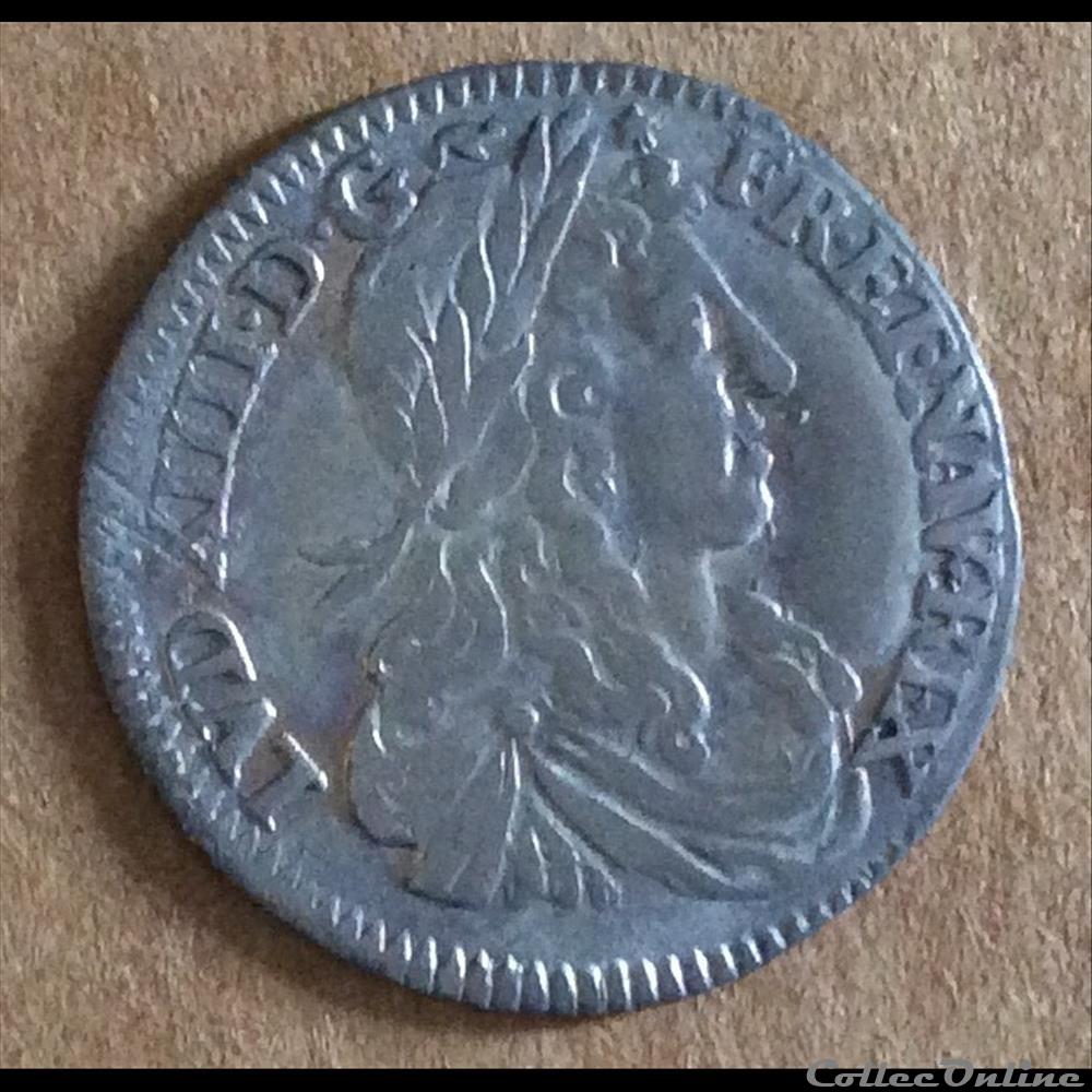 1659 - douzième d'écu au buste juvénile monnaies europe medievale france royales 1659 douzieme ecu au buste juvenile
