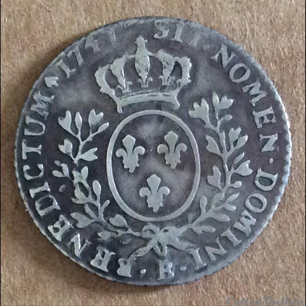 1741 - 1/10ème d'écu au bandeau monnaies europe medievale france royales 1741 1 10eme ecu au bandeau
