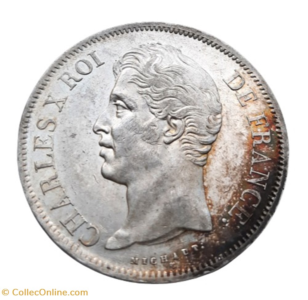 monnaies monde france 1829 5 francs