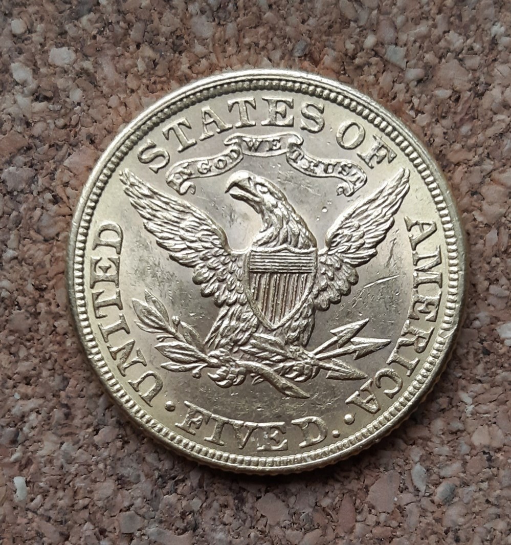 USA - 5 dollars or 1881 monnaies monde etats unis usa 5 dollars or 1881