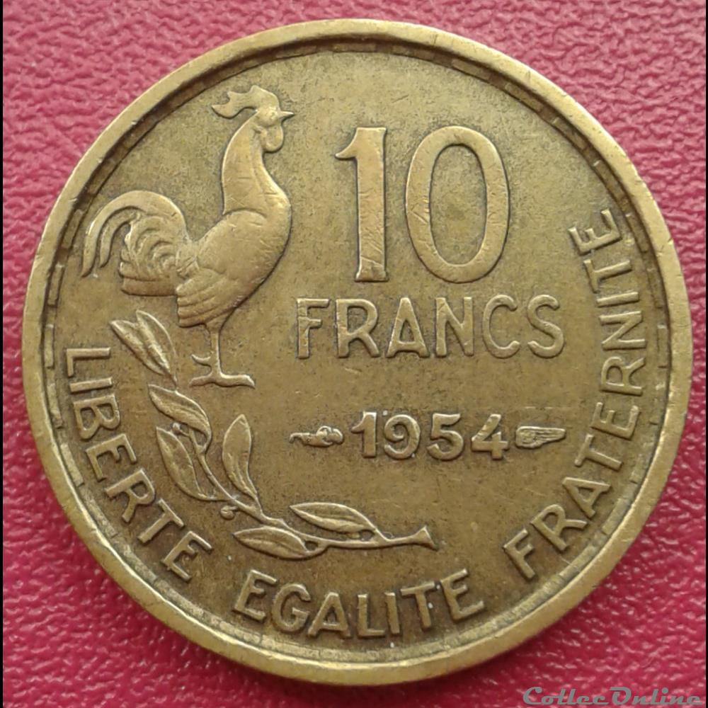 10 francs 1954 monnaie france moderne 10 francs 1954