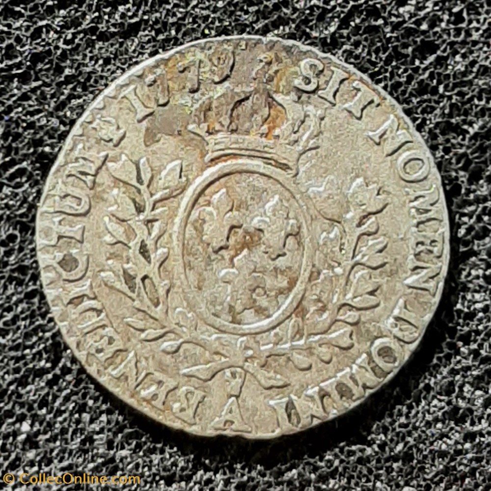 1779 A - 1/20 écu à la vieille tête - louis XVI monnaies france royales 1779 a 1 20 ecu a la vieille tete louis xvi
