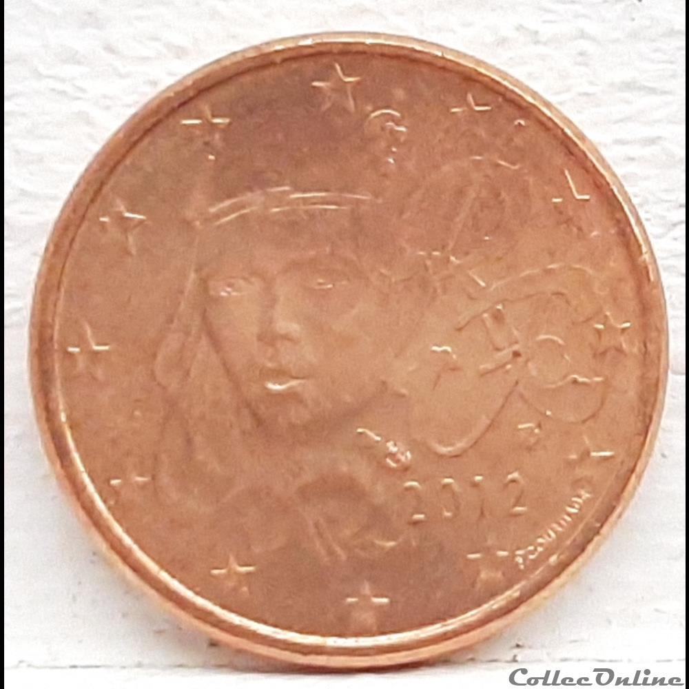 France - 2012 - 1 cent monnaie euro france 2012 1 cent