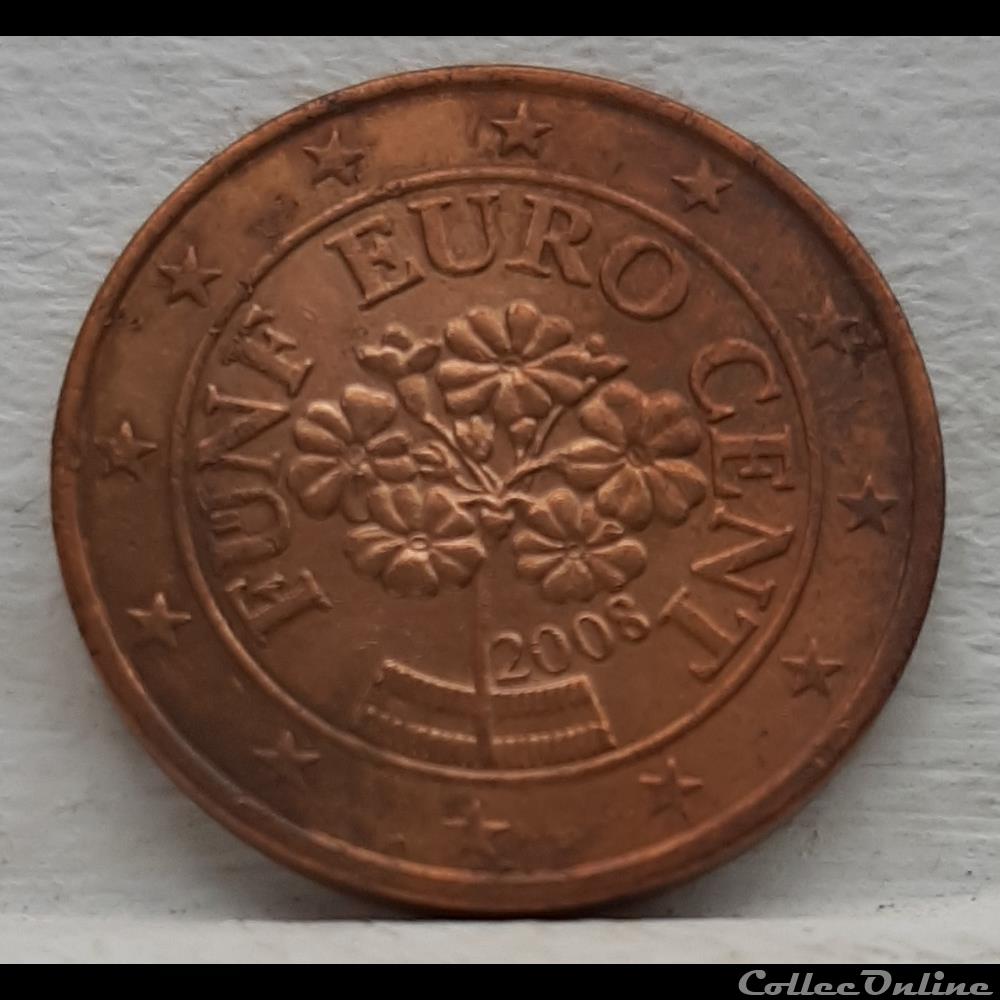 Autriche - 2008 - 5 cents monnaie euro autriche 2008 5 cents