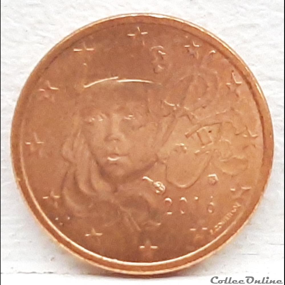 France - 2016 - 1 cent monnaie euro france 2016 1 cent