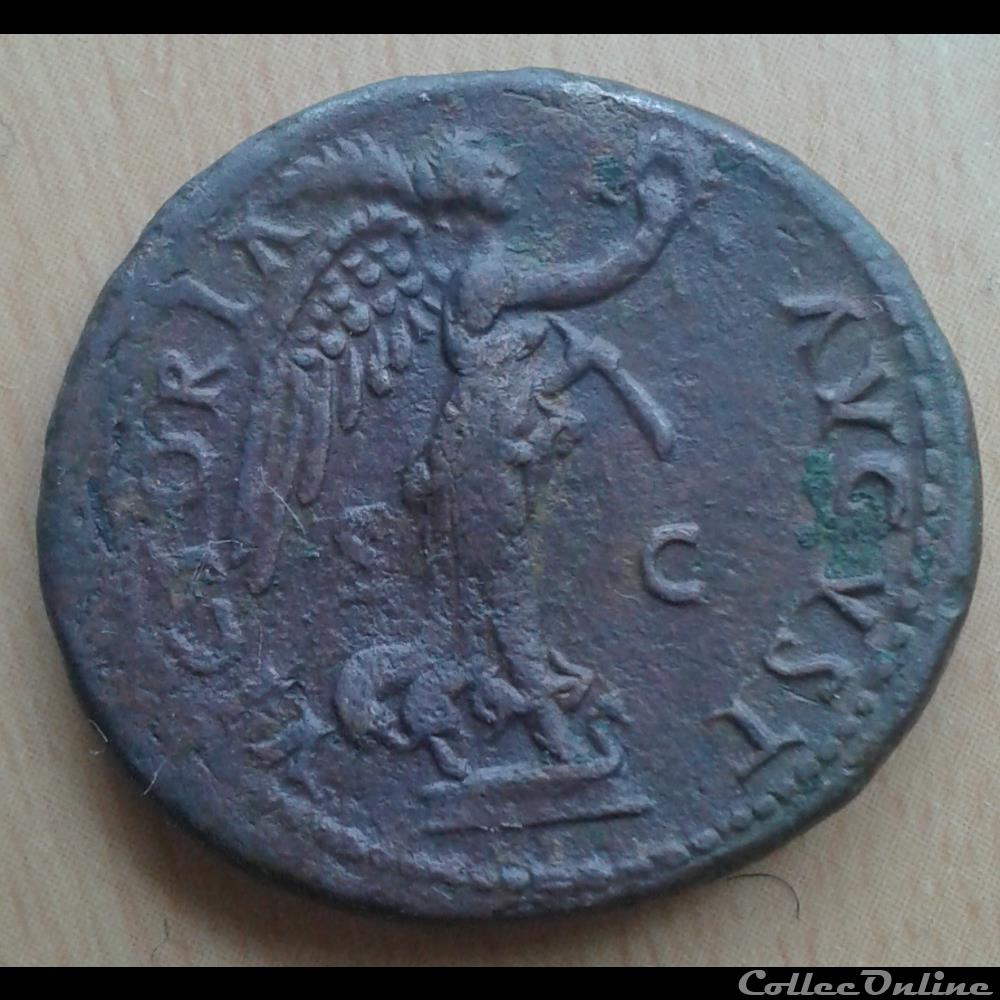Domitien - As - Victoria monnaie antique romaine domitien as victoria