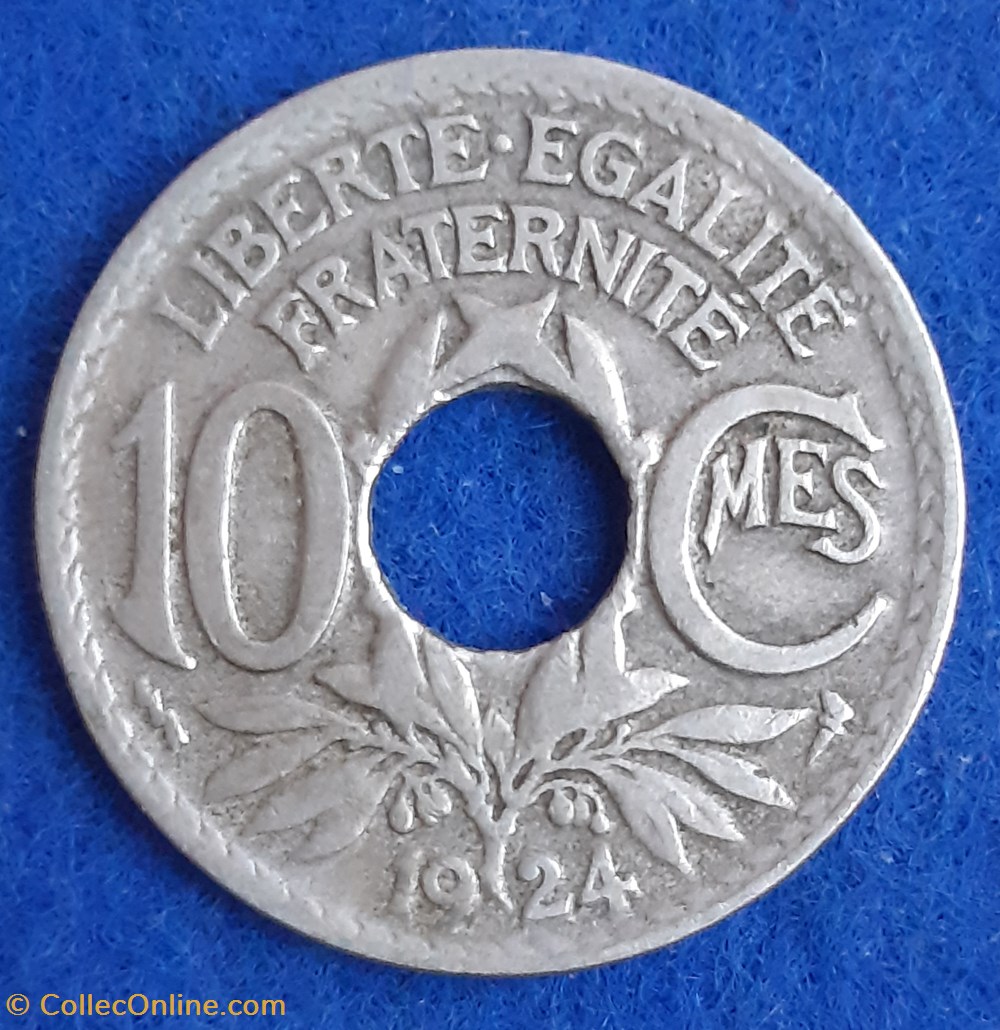 1924 Poissy - 10 centimes monnaies monde france 1924 poissy 10 centimes
