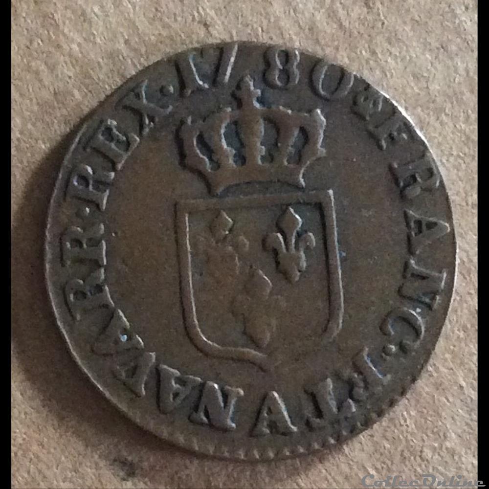 1780 A - Liard à l'écu - Louis XVI monnaies france royales 1780 a liard a ecu louis xvi