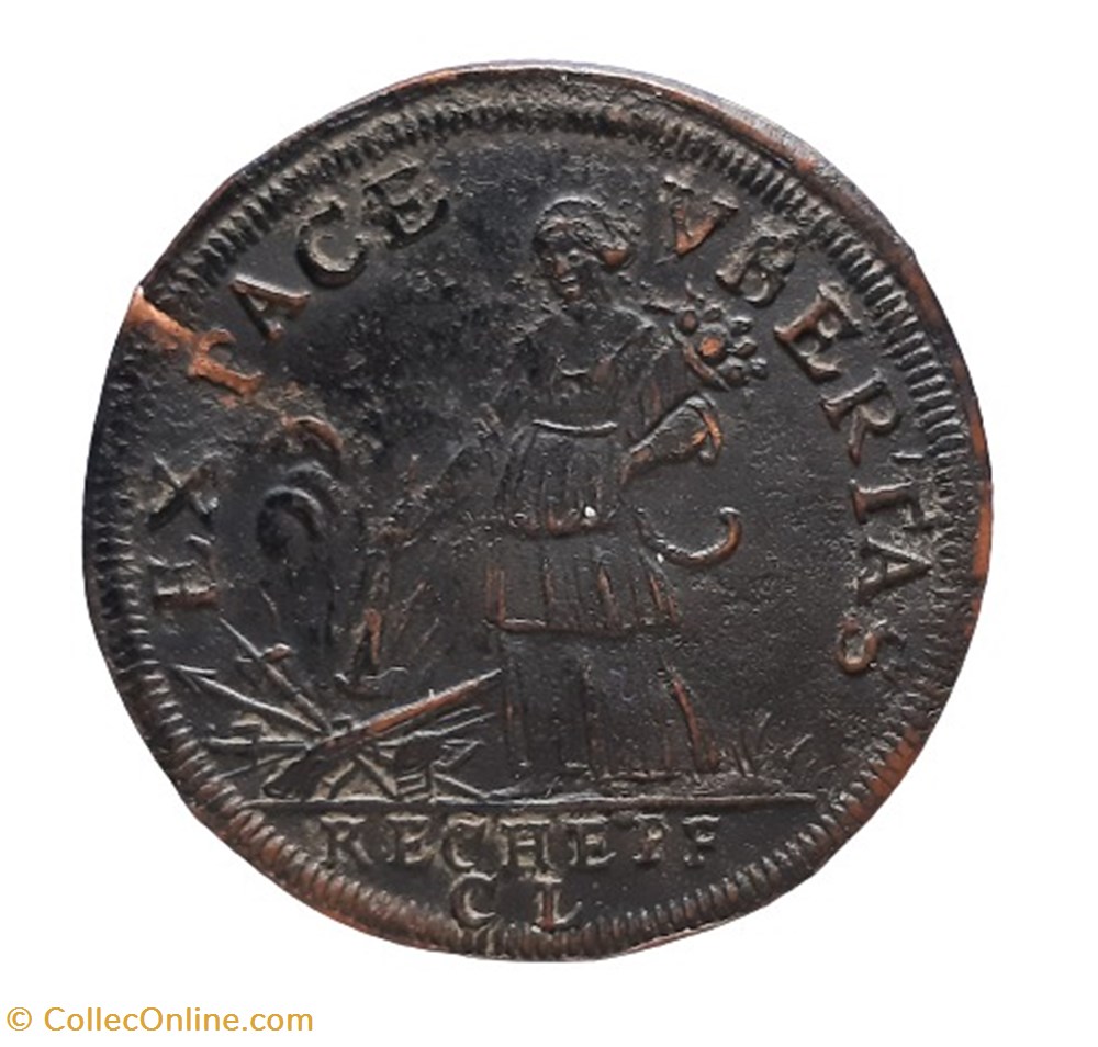 Jeton - Dauphiné, Louis, Dauphin (futur Louis XIV) - non daté monnaies jeton dauphine louis dauphin futur louis xiv non date
