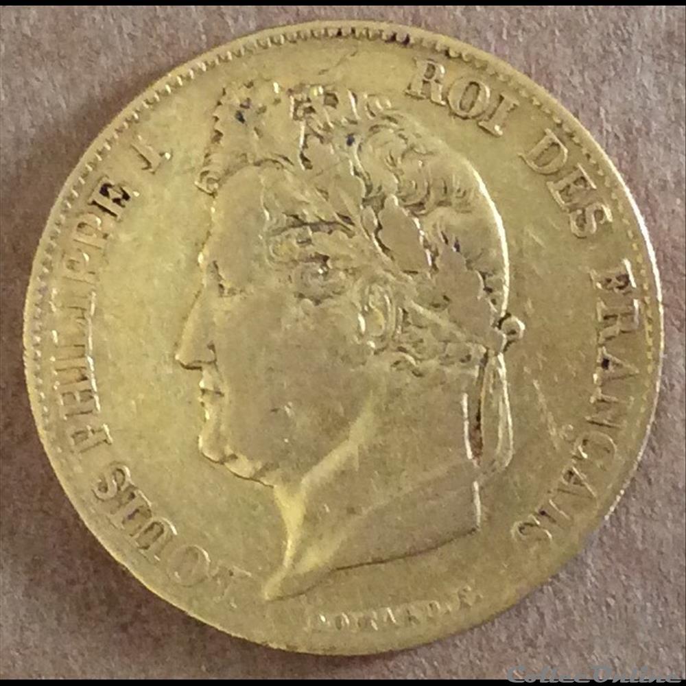 1834 - 20 francs OR monnaies monde france 1834 20 francs or