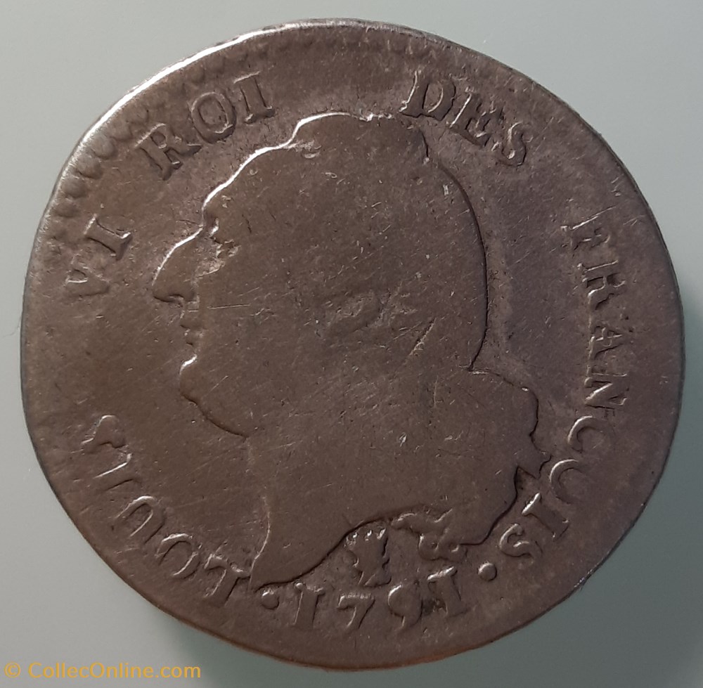 1791 I - 15 sols Francois monnaies monde france 1791 i 15 sols francois
